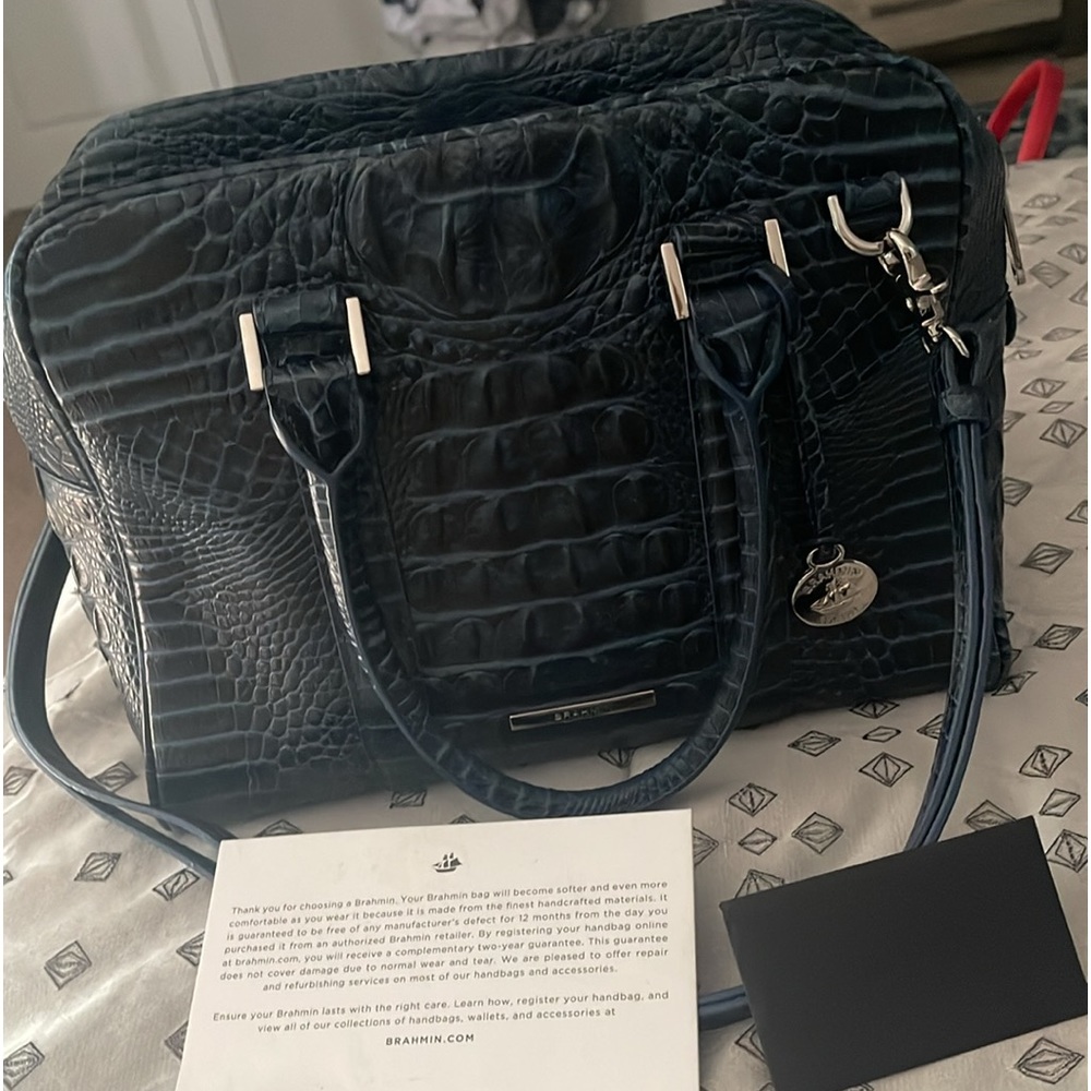 Original Brahmin bag like new has some normal wear on corners , still looks good
